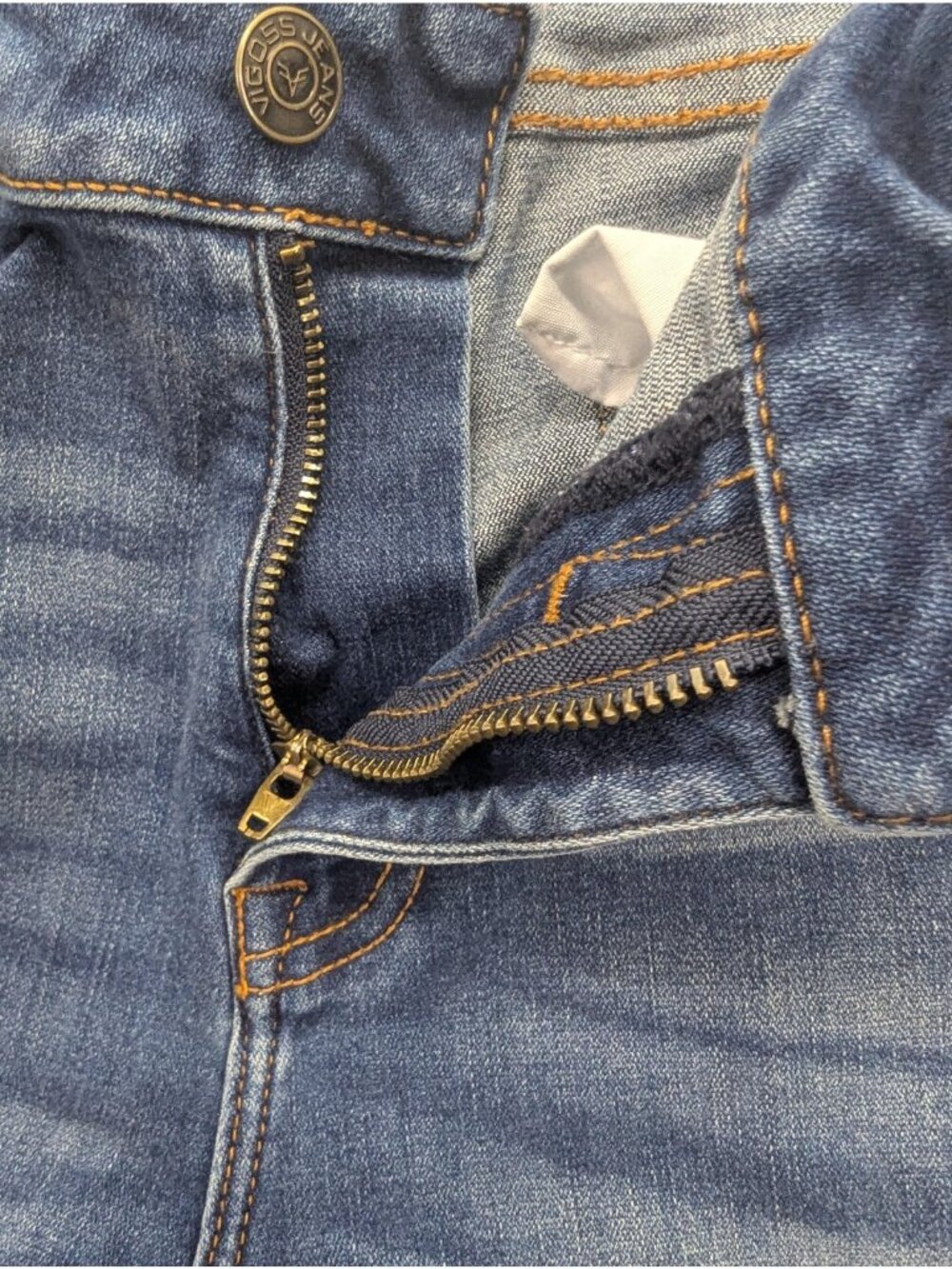 Vigoss Shorts Womens 18 Blue Distressed Denim Cutoff Marley Stretch Summer - Picture 11 of 15